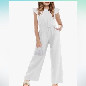 Elegant White Women's Wide-Leg Pants